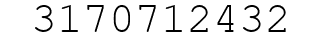 Number 3170712432.
