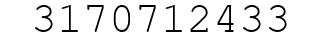 Number 3170712433.