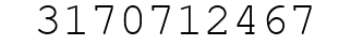 Number 3170712467.