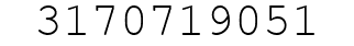 Number 3170719051.