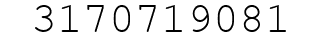 Number 3170719081.