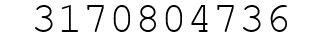 Number 3170804736.