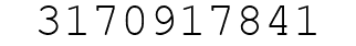 Number 3170917841.