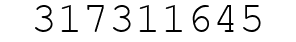 Number 317311645.