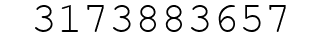 Number 3173883657.