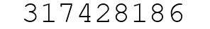 Number 317428186.