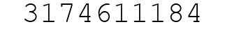 Number 3174611184.