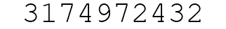 Number 3174972432.