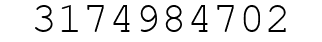 Number 3174984702.
