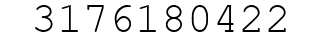 Number 3176180422.