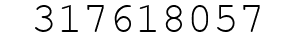 Number 317618057.