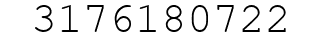 Number 3176180722.