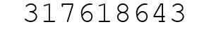 Number 317618643.
