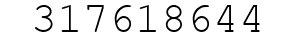 Number 317618644.