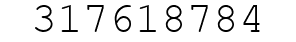 Number 317618784.