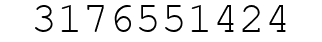 Number 3176551424.