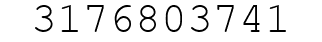 Number 3176803741.