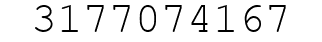 Number 3177074167.
