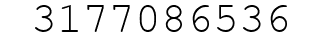 Number 3177086536.