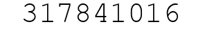 Number 317841016.