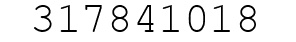 Number 317841018.