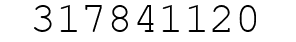 Number 317841120.