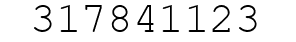 Number 317841123.