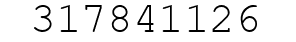 Number 317841126.