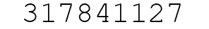 Number 317841127.