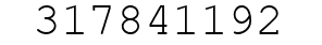 Number 317841192.