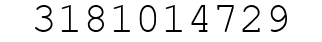 Number 3181014729.