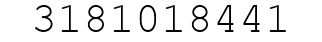 Number 3181018441.