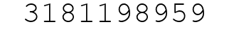 Number 3181198959.