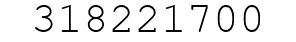 Number 318221700.