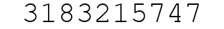 Number 3183215747.