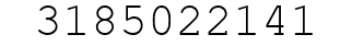 Number 3185022141.