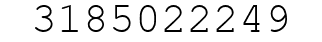 Number 3185022249.