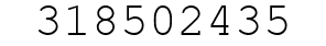 Number 318502435.