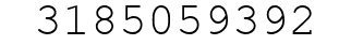 Number 3185059392.