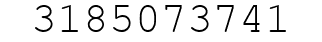 Number 3185073741.
