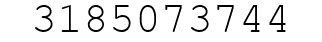 Number 3185073744.