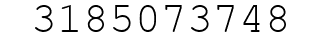 Number 3185073748.
