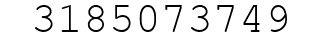 Number 3185073749.