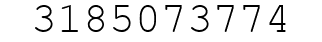 Number 3185073774.
