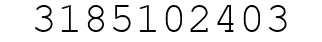 Number 3185102403.
