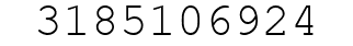 Number 3185106924.