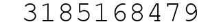 Number 3185168479.