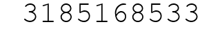 Number 3185168533.