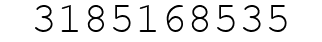 Number 3185168535.