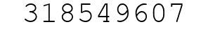 Number 318549607.